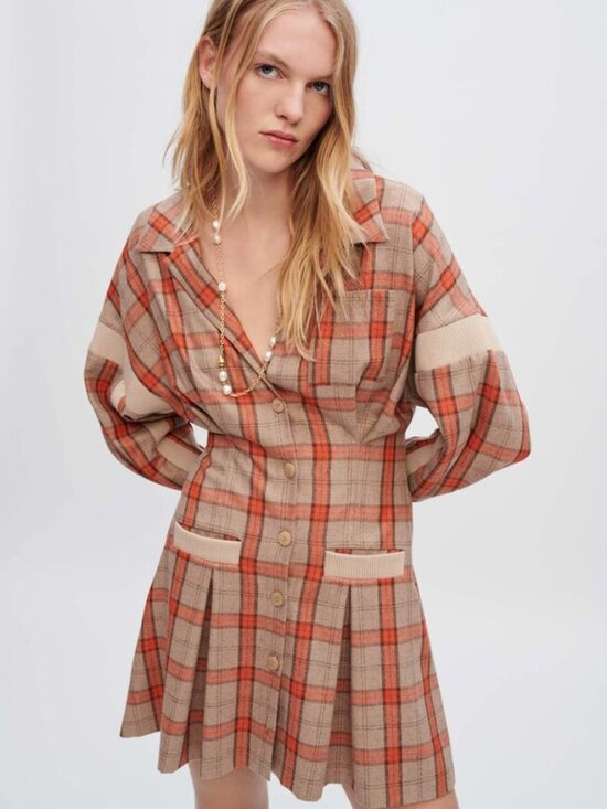 Maje Dresses & Skirts - MAJE Ravellino Plaid Dress